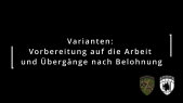 3.6 Varianten: Vorbereiten auf die Arbeit und Zwischensequenzen 