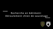 4.2 Recherche de bâtiment: Déroulement: chein de sauvetage