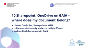 thumbnail of medium M365 Video Hack 10: Sharepoint, Onedrive or GAIA – where does my document belong? 