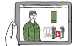 thumbnail of medium Video esplicativo: SWISSINT - Promovimento militare della pace dell’Esercito svizzero (Reclute)